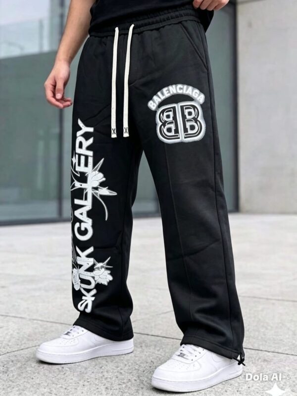 Pantalon de jogging homme en coton - taille élastique & cordon (XL–XXXXL)