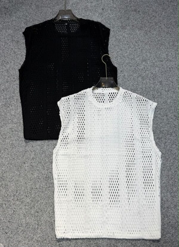 Débardeur homme transparent (mesh) — coupe cintrée — Tailles XL–XXXXL Débardeur homme transparent (mesh) — coupe cintrée — Tailles XL–XXXXL
