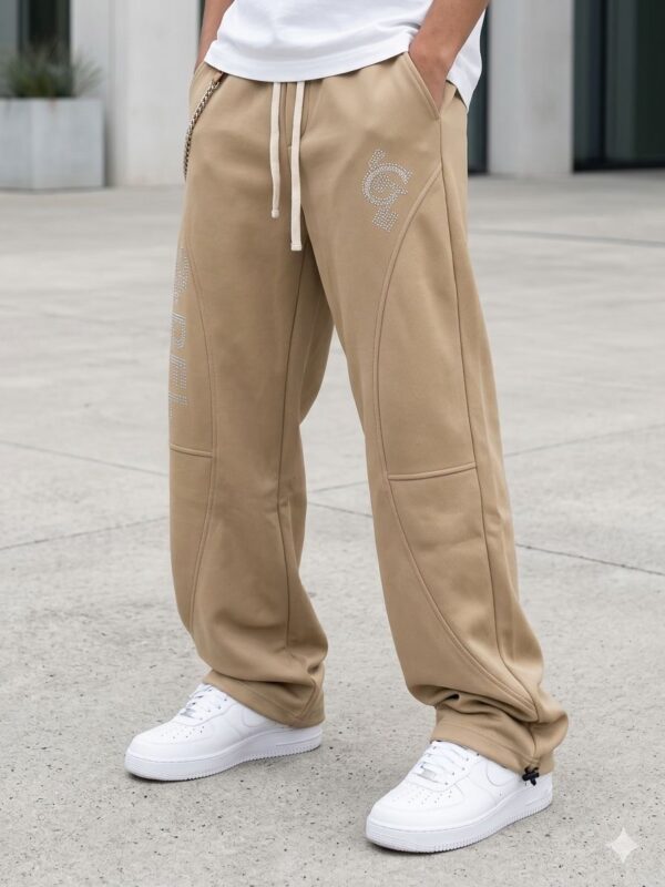 Pantalon de jogging homme en coton - taille élastique & cordon (XL–XXXXL)