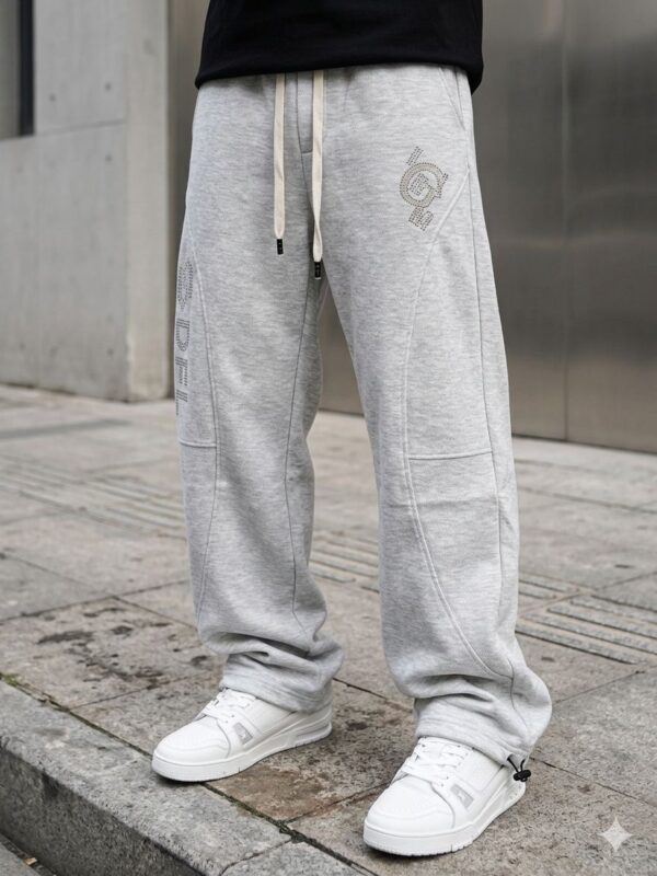 Pantalon de jogging homme en coton - taille élastique & cordon (XL–XXXXL)