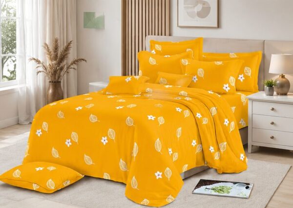 Drap Plat 3 pièces 100% Coton — (Drap 240×250 cm )+ (2 Taies 50×70 cm)
