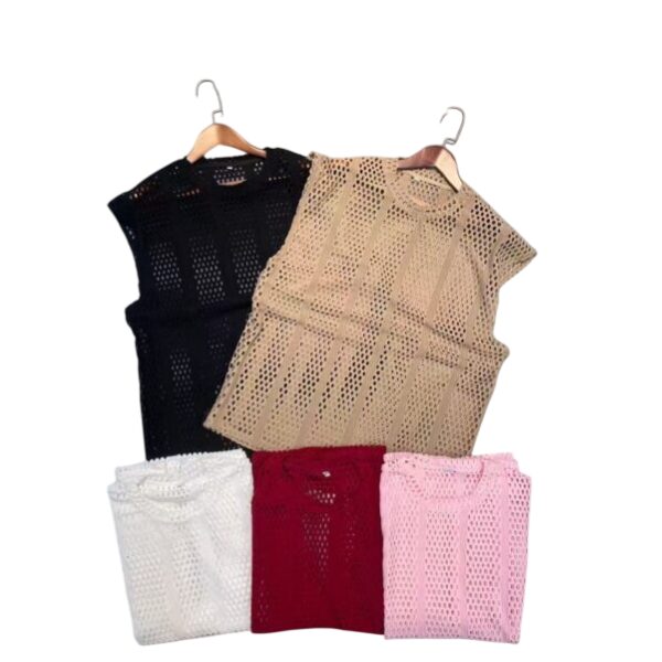 Débardeur homme transparent (mesh) — coupe cintrée — Tailles XL–XXXXL Débardeur homme transparent (mesh) — coupe cintrée — Tailles XL–XXXXL