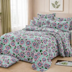 Drap Plat 3 pièces 100% Coton — (Drap 240×250 cm )+ (2 Taies 50×70 cm) – Image 10