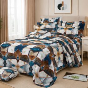 Drap Plat 3 pièces 100% Coton — (Drap 240×250 cm )+ (2 Taies 50×70 cm) – Image 9