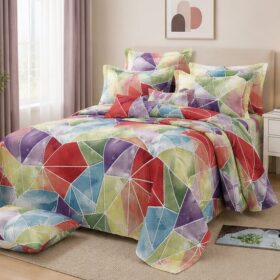 Drap Plat 3 pièces 100% Coton — (Drap 240×250 cm )+ (2 Taies 50×70 cm) – Image 7