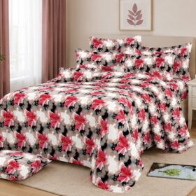 Drap Plat 3 pièces 100% Coton — (Drap 240×250 cm )+ (2 Taies 50×70 cm) – Image 4