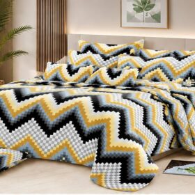 Drap Plat 3 pièces 100% Coton — (Drap 240×250 cm )+ (2 Taies 50×70 cm) – Image 20