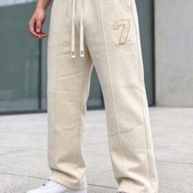 Pantalon de jogging homme en coton - taille élastique & cordon (XL–XXXXL) – Image 7