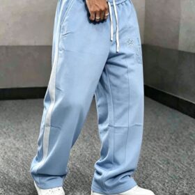 Pantalon de jogging homme en coton - taille élastique & cordon (XL–XXXXL) – Image 2