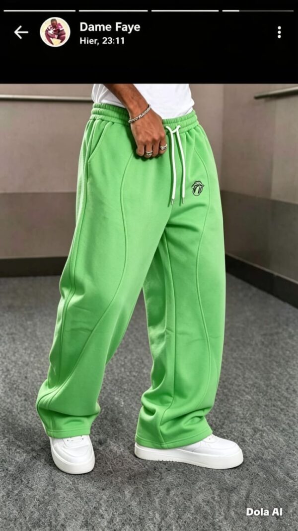 Pantalon de jogging homme en coton - taille élastique & cordon (XL–XXXXL)