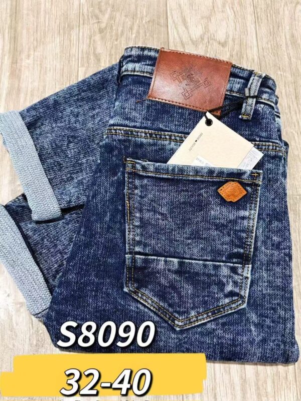 Jeans denim - (tailles 32–40) — bleu / noir / gris