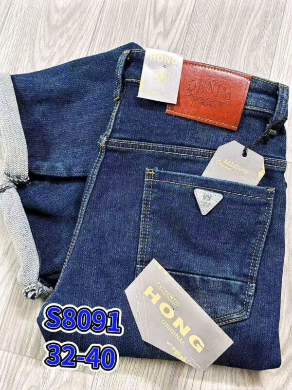 Jeans denim - (tailles 32–40) — bleu / noir / gris