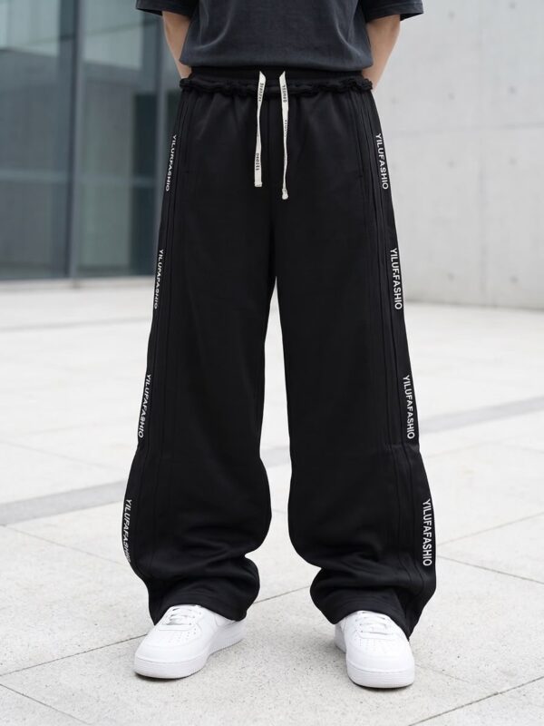 Pantalon de jogging homme en coton - taille élastique & cordon (XL–XXXXL)