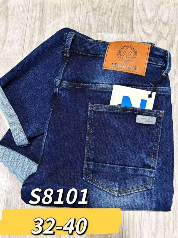 Jeans denim - (tailles 32–40) — bleu / noir / gris