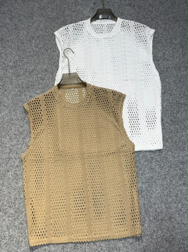 Débardeur homme transparent (mesh) — coupe cintrée — Tailles XL–XXXXL Débardeur homme transparent (mesh) — coupe cintrée — Tailles XL–XXXXL