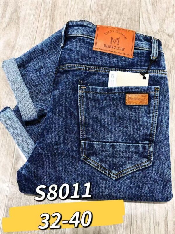 Jeans denim - (tailles 32–40) — bleu / noir / gris