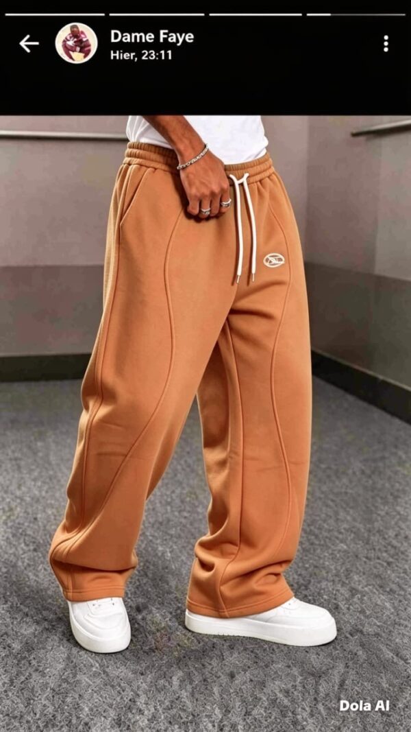 Pantalon de jogging homme en coton - taille élastique & cordon (XL–XXXXL)