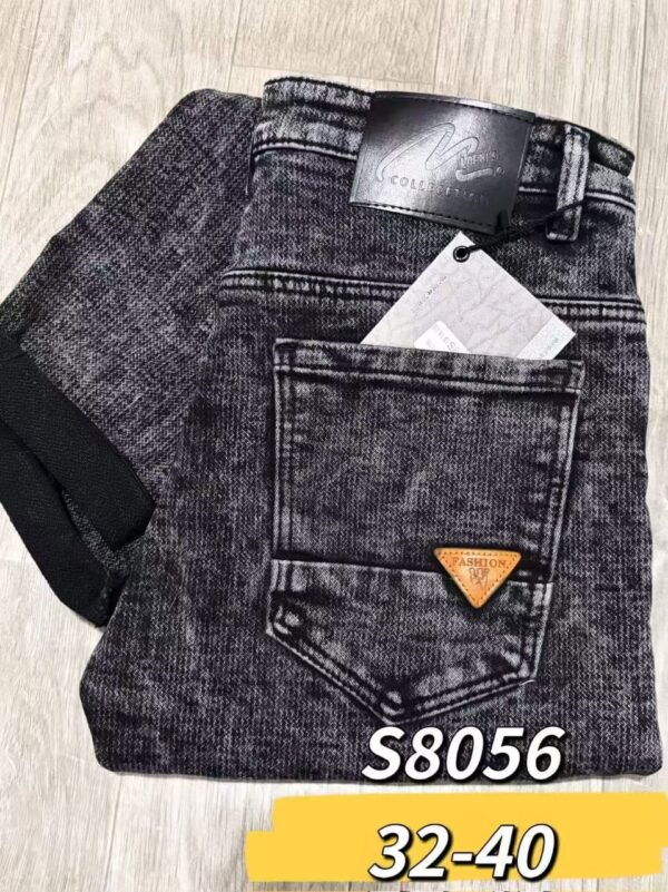 Jeans denim - (tailles 32–40) — bleu / noir / gris