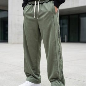 Pantalon de jogging homme en coton - taille élastique & cordon (XL–XXXXL) – Image 42