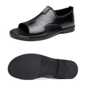 Sandales homme en cuir premium — semelle ergonomique (Tailles 40–44) – Image 3