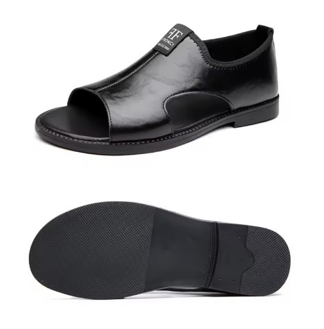 Sandales homme en cuir premium — semelle ergonomique (Tailles 40–44) Sandales homme en cuir premium — semelle ergonomique (Tailles 40–44)