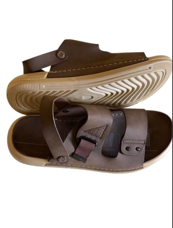 Sandales plates en cuir pour homme-(Tailles 38–44)