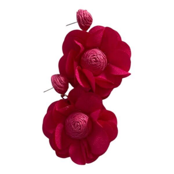 Boucles d'oreilles en tissu coloré — légères et élégantes