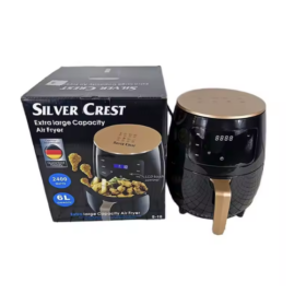 Air Fryer Silver Crest Air Fryer 6 L — 2400 W, écran tactile LED Air Fryer Silver Crest Air Fryer 6 L — 2400 W, écran tactile LED