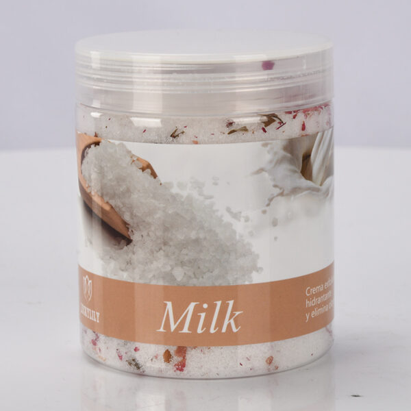 Lot de 3 sels de bain parfumés aux pétales — Menthe, Lait & Rose Lot de 3 sels de bain parfumés aux pétales — Menthe, Lait & Rose