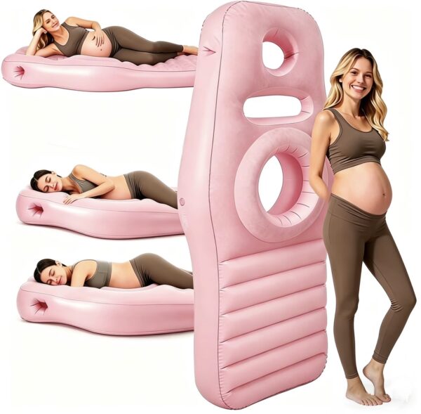 Matelas gonflable de grossesse ergonomique — Rose Matelas gonflable de grossesse ergonomique — Rose