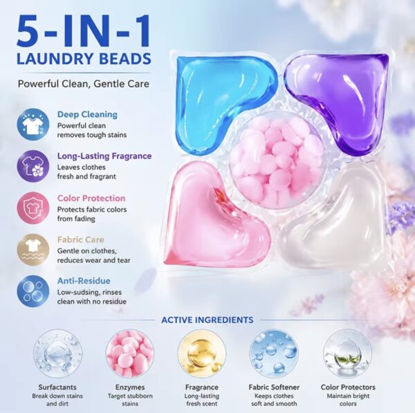Perles de lavage réutilisables — 140 unités (≈1,5 kg) pour machine à laver Perles de lavage réutilisables — 140 unités (≈1,5 kg) pour machine à laver