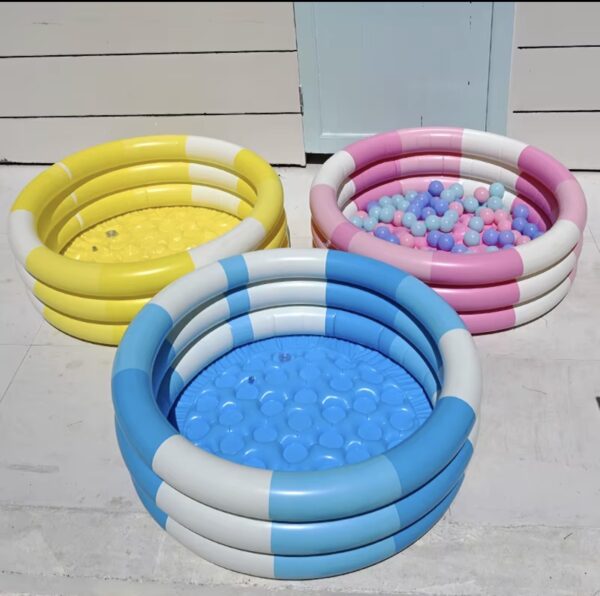 Piscine gonflable enfant 150 cm — bleu et blanc