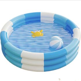 Piscine gonflable enfant 150 cm — bleu et blanc Piscine gonflable enfant 150 cm — bleu et blanc