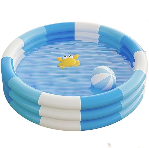 Piscine gonflable enfant 150 cm — bleu et blanc