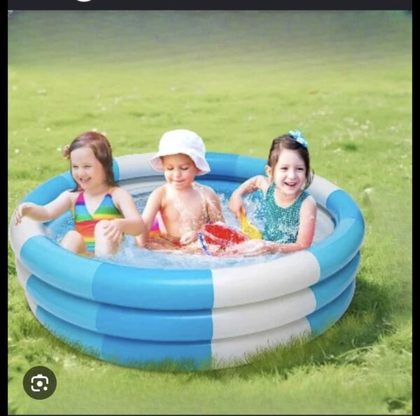Piscine gonflable enfant 150 cm — bleu et blanc