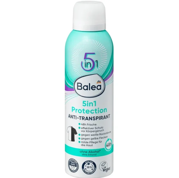 Déodorant Spray Femme 5 en 1 — Anti-transpirant 48h — 200 ml Déodorant Spray Femme 5 en 1 — Anti-transpirant 48h — 200 ml