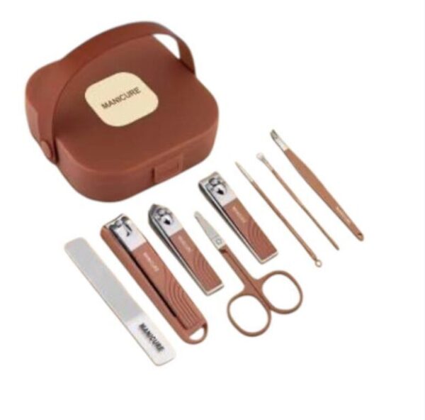 Kit manucure & pédicure professionnel — Boîte 8 en 1 (acier inoxydable) Kit manucure & pédicure professionnel — Boîte 8 en 1 (acier inoxydable)