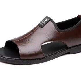 Sandales homme en cuir premium — semelle ergonomique (Tailles 40–44)