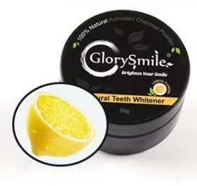 Poudre dentifrice GlorySmile — charbon actif & argile blanche (menthe / citron / fraise) – Image 2
