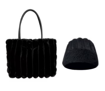 Ensemble sac à main & chapeau en peluche — chic, léger et assorti Ensemble sac à main & chapeau en peluche — chic, léger et assorti